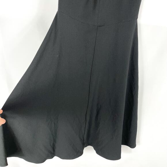 Dress the Population Leighton Gown Black Twist V-Back Sleeveless Sz XS - Picture 5 of 10